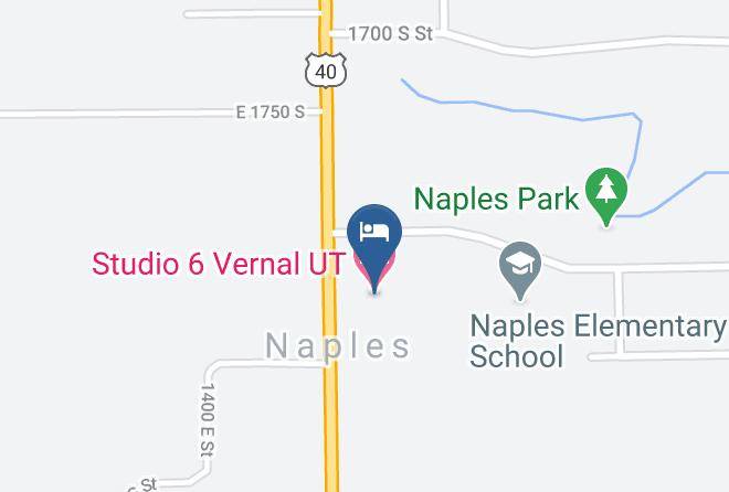 Uintah - Studio 6 Vernal Ut Maps