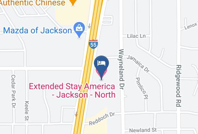 Hinds - Extended Stay America Jackson North Maps