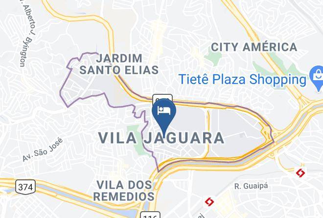 Sao Paulo Jaguara - Studio Ana Laura Hotel Em Sao Paulo Maps