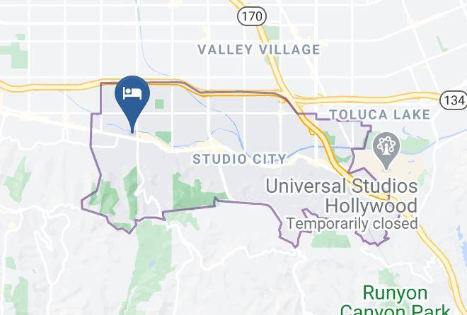 Los Angeles - Studio City Court Yard Hotel Maps