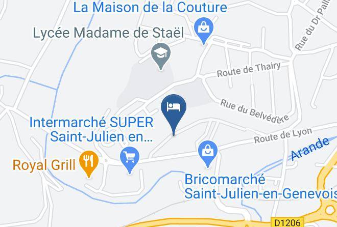 Haute Savoie - Studio En Bordure Genevoise Maps