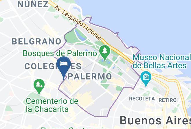 Autonomous City Of Buenos Aires - Studio In Palermo Hollywood Maps