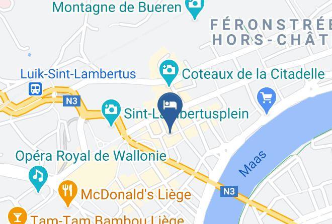 Liege - Appart Hotel Léopold Liege Centre Maps