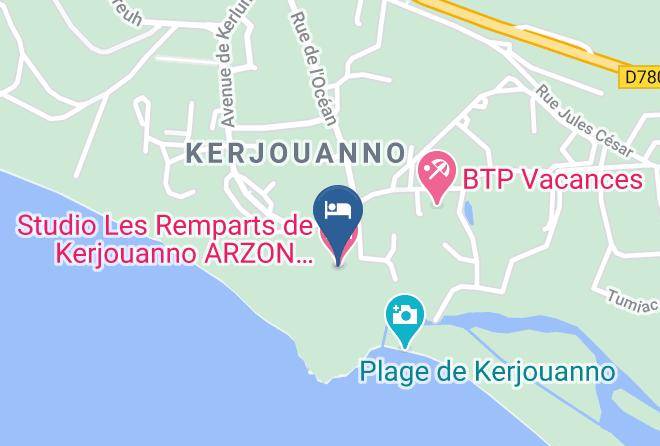 Morbihan - Studio Les Remparts De Kerjouanno Arzon Golfe Du Morbihan Maps