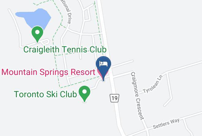 North Creek Resort At Blue Map