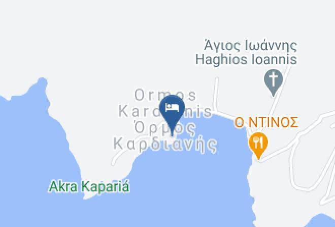 Tinos - Studios Akti Giannaki Maps