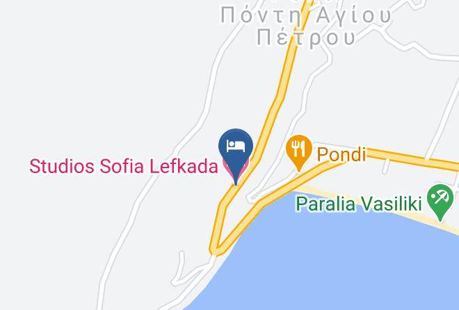 Levkas - Studios Sofia Lefkada Maps