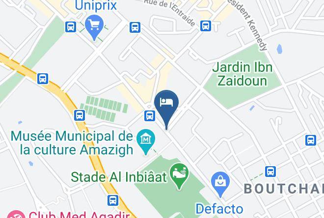 Agadir - Studiotel Afoud Maps