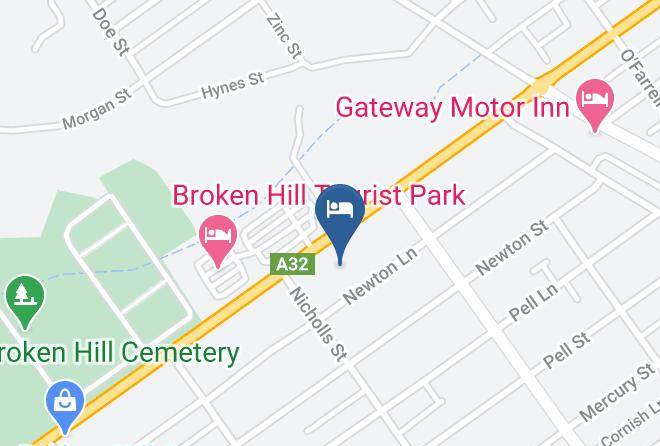 Broken Hill - Sturt Motel Broken Hill Maps