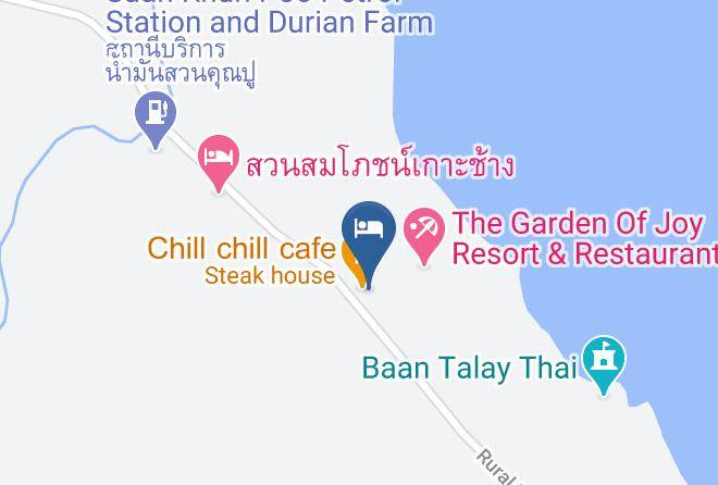 Amphoe Ko Chang - Suan Sam Chan Beach Resort Maps