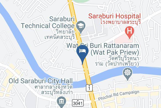 Amphoe Mueang Saraburi - Sub Sin Roong Rueng Hotel Maps