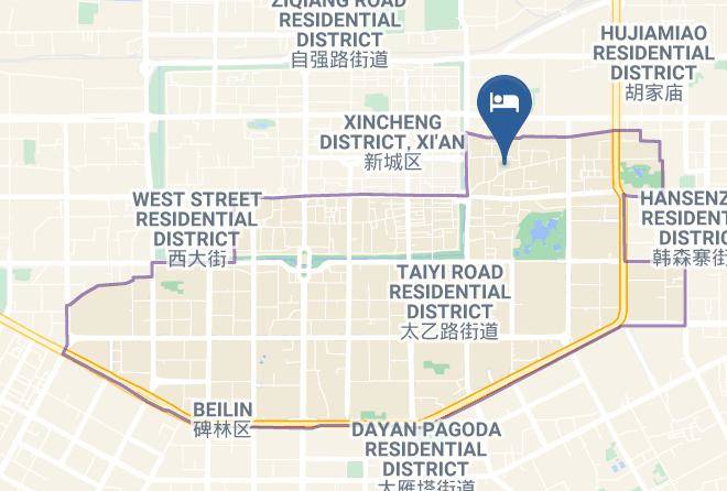 Suba Hotel Xi'an Dongmen Map