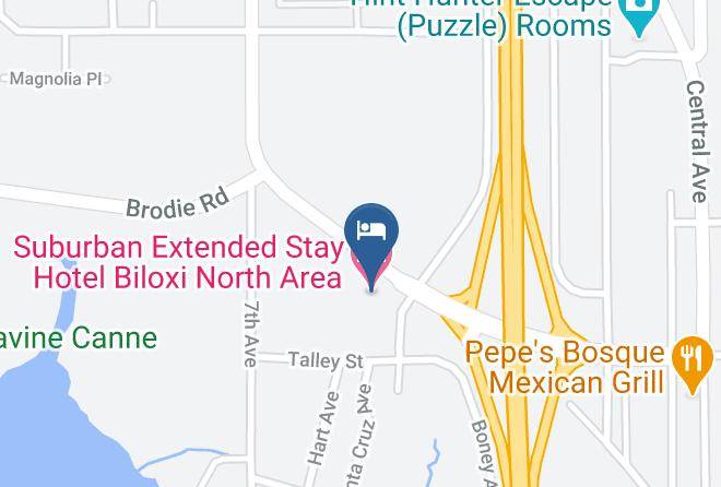 Harrison - Suburban Extended Stay Hotel Biloxi North Area Maps