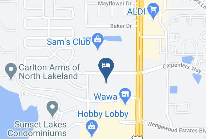 Polk - Suburban Extended Stay Hotel Lakeland North I 4 Maps
