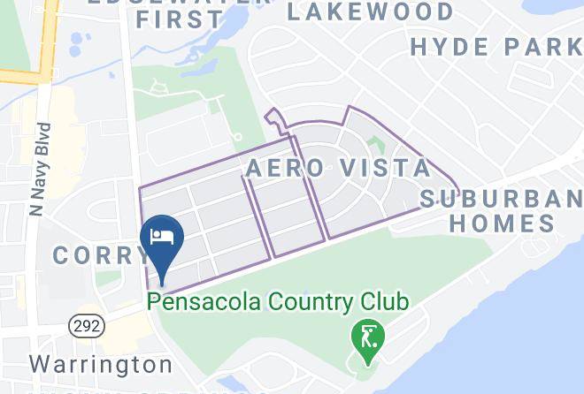 Escambia - Suburban Extended Stay Hotel Naval Base Area Maps