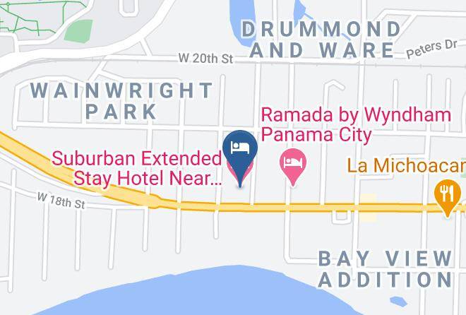 Bay - Suburban Extended Stay Hotel Near Panama City Beach Maps