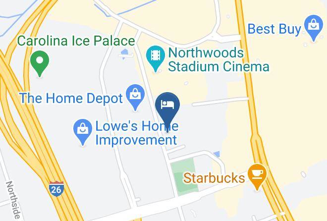 Charleston - Suburban Extended Stay Hotel North Ashley Phosphate Maps