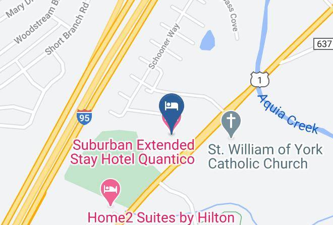 Suburban Extended Stay Hotel Quantico Map