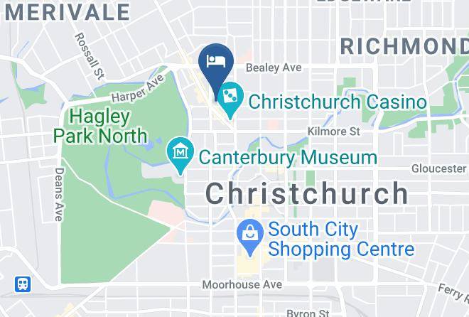 Sudima Christchurch City Map