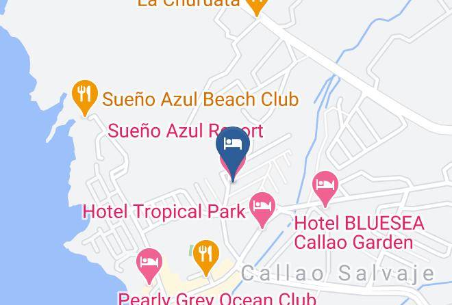 Santa Cruz De Tenerife - Sueno Azul Resort Maps