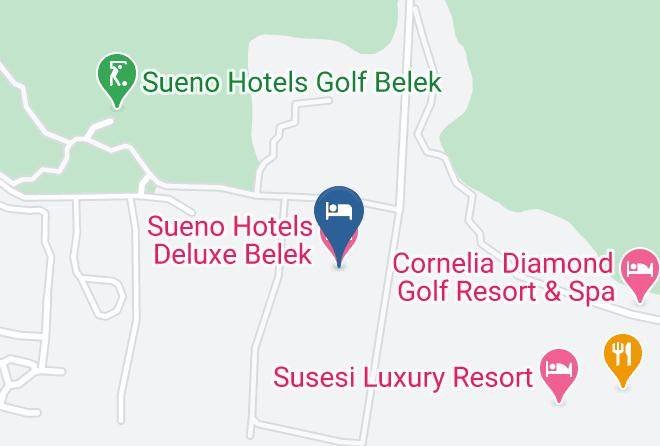 Sueno Hotels Deluxe Belek Map