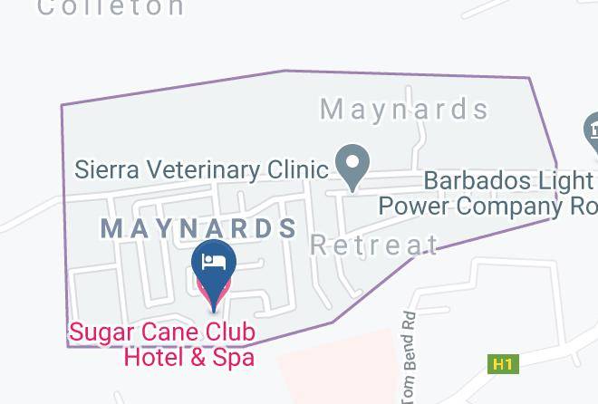 Sugar Cane Club Hotel And Spa Adults Only Map