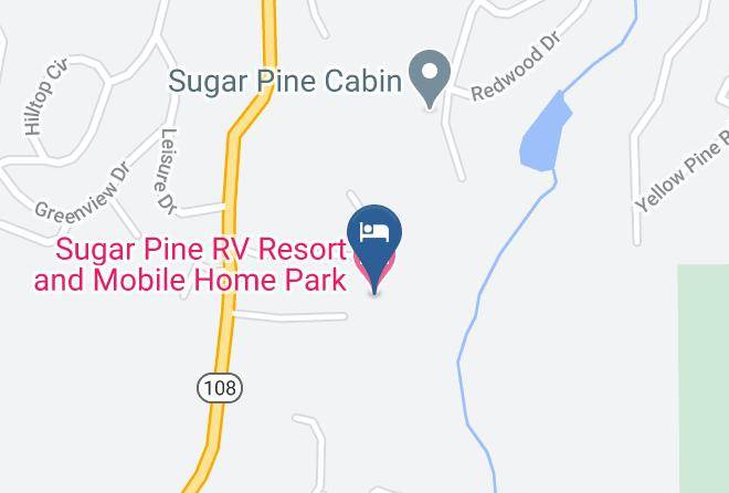 Tuolumne - Sugar Pine Rv Resort And Mobile Home Park Maps