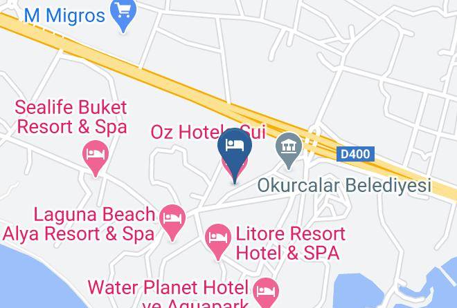 Antalya - Oz Hotels Sui Maps