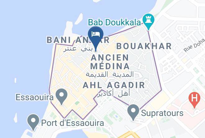 Essaouira - Suite Azur Hotel Maps