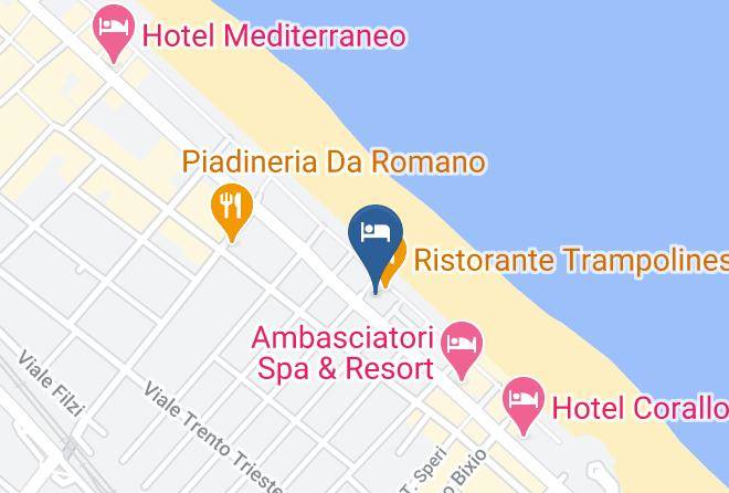 Rimini - Suite Hotel Trampolines Maps