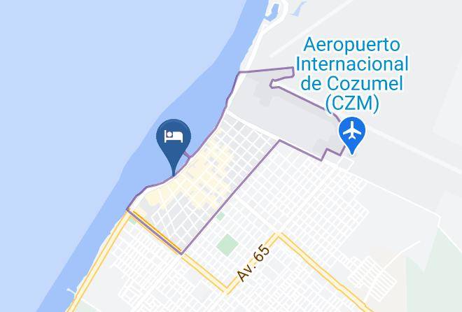 Cozumel - Suites Bahia Maps