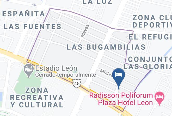 Leon - Suites Bajio Maps