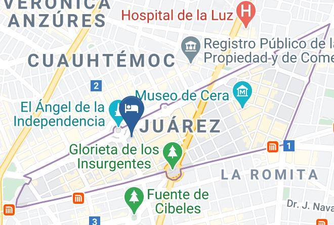 Cuauhtemoc - Suites Berna 12 Maps