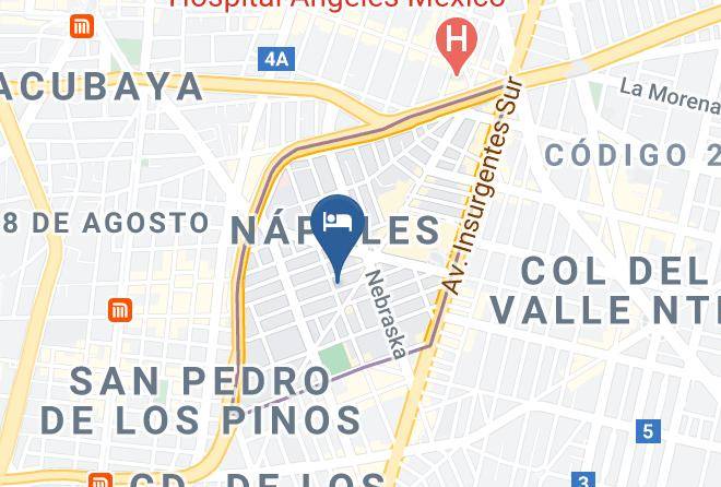 Benito Juarez - Suites Boutique Dawat Maps