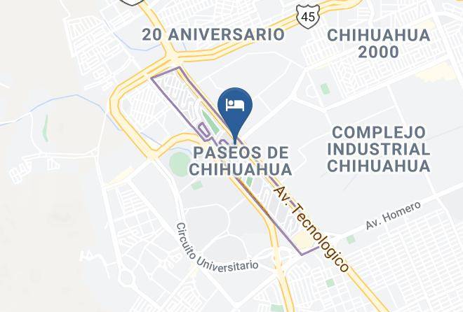 Chihuahua Paseos De Chihuahua - Suites Cervantes Maps