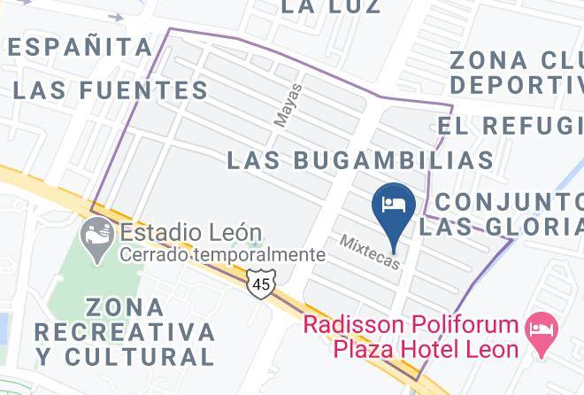 Leon - Suites Ciento 37 Maps