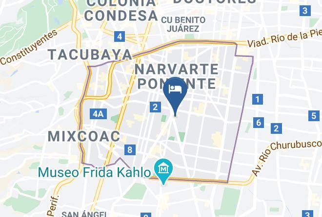 Benito Juarez - Suites Del Valle Maps