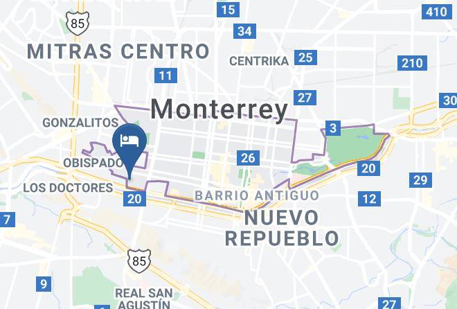 Monterrey - Suites Ejecutivas Monterrey Maps