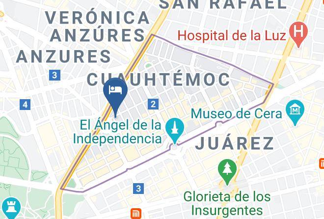 Cuauhtemoc - Suites Ganges Maps