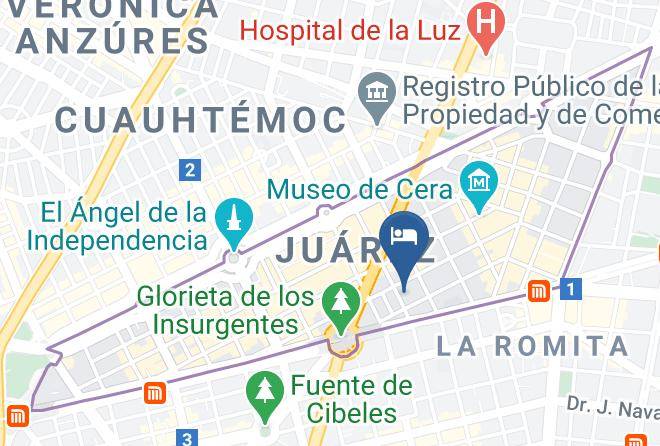 Cuauhtemoc - Suites Havre Maps
