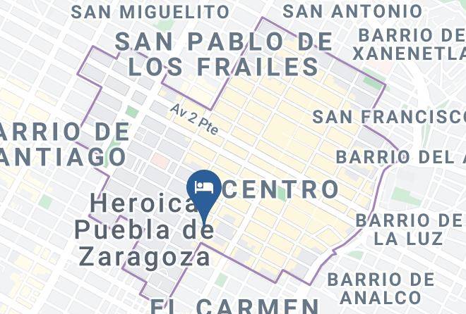 Heroica Puebla De Zaragoza Puebla - Suites La Concordia Maps