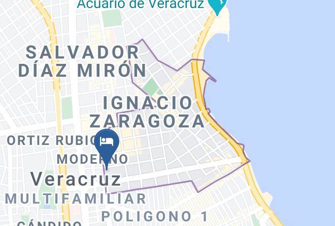 Veracruz Ignacio Zaragoza - Suites Lafragua Maps