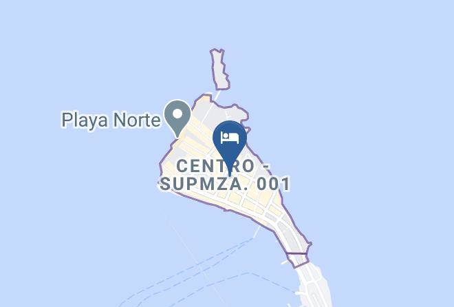 Isla Mujeres - Suites Los Arcos Maps