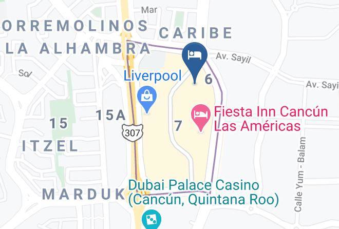Benito Juarez - Suites Malecon Cancun Maps