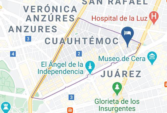 Cuauhtemoc - Suites Marne Maps