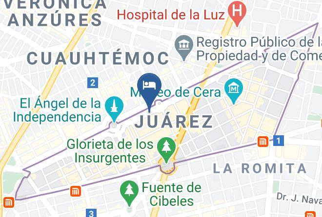 Cuauhtemoc - Suites Mexico City Maps