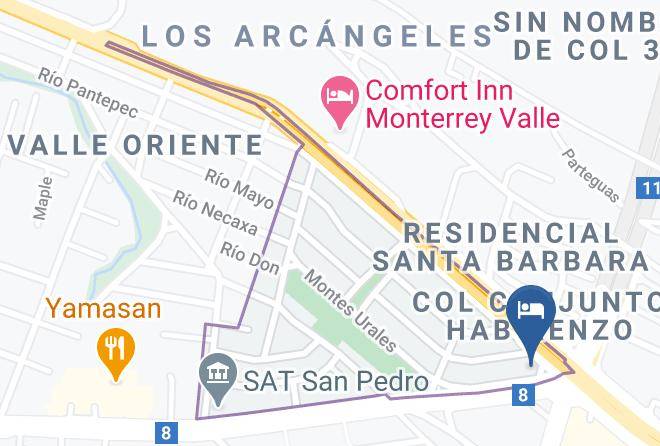 San Pedro Garza Garcia - Suites San Agustin Maps