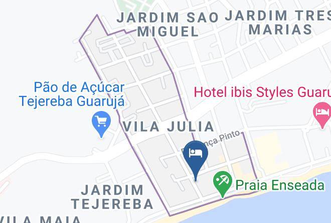 Guaruja - Suites Sete Mares Maps