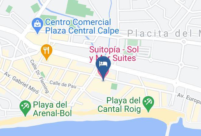 Alicante - Suitopia Sol Y Mar Suites Hotel Maps