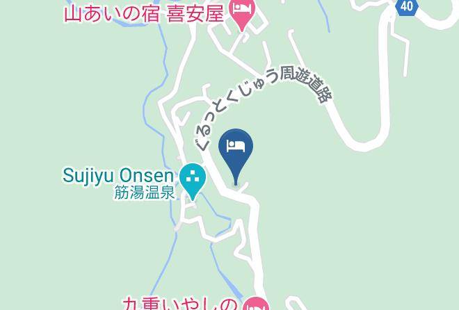 Kokonoe Townkusu District - Ryokan Meizan Maps
